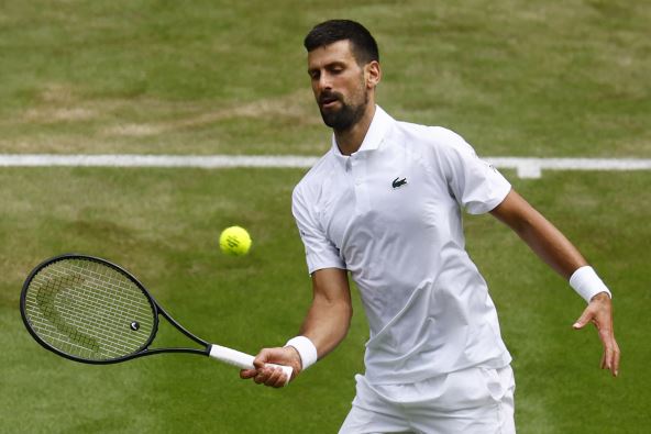 Novak Đoković na Vimbldonu.