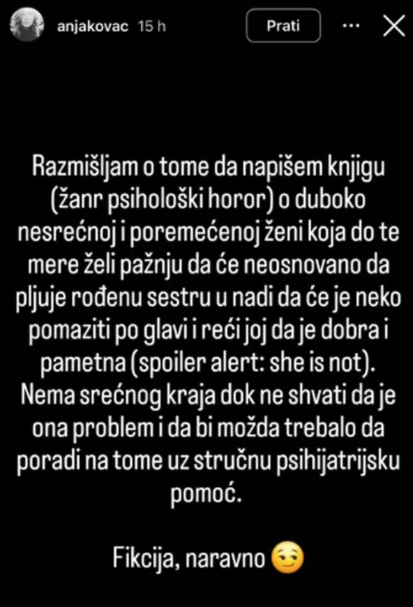 Anja napala Kristinu