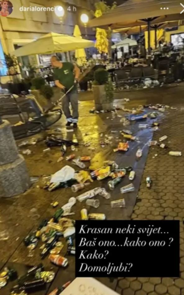 smeće u Zagrebu nakon Tompsonovog koncerta