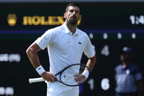 Novak Đoković na Vimbldonu.