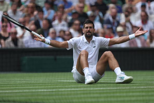 Novak Đoković na Vimbldonu.