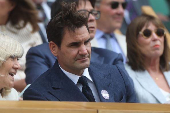 Rodžer Federer u loži Vimbldona