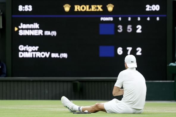 Grigor Dimitrov morao da preda protiv Sinera na Vimbldonu