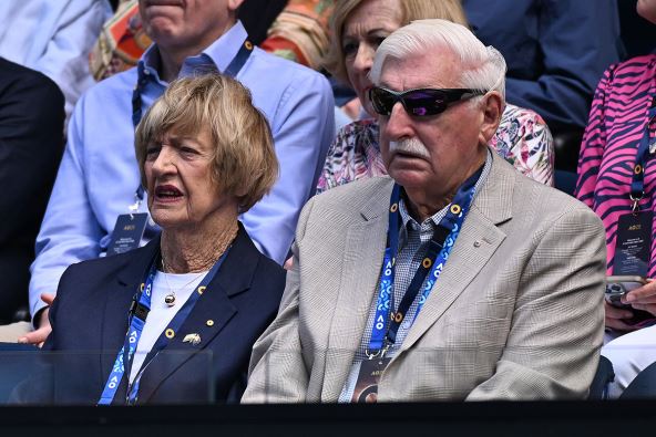 Margaret Kort sa svojim mužem na Australijan openu.