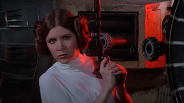 Keri Fišer kao Leja u Ratovima zvezda