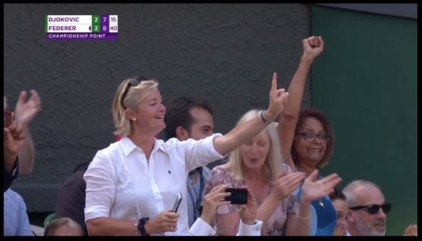 Đoković Federer Vimbldon meč lopte
