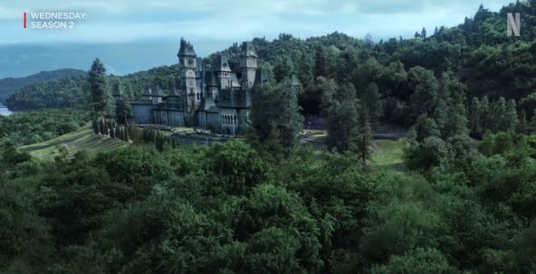 Zamak iz serije Wednesday