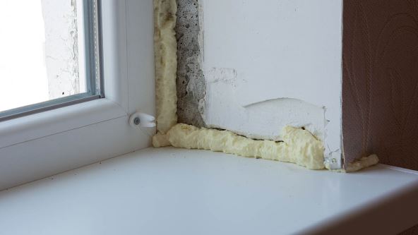 Pur pena u ćošku kod prozora