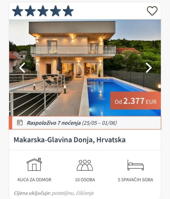 Vila Nede Ukraden u Hrvatskoj