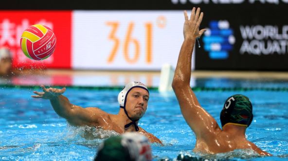 Sava Ranđelović srpski vaterpolista na Svetskom kupu u Singapuru