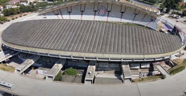 Fotografija stadiona Poljud iz vazduha
