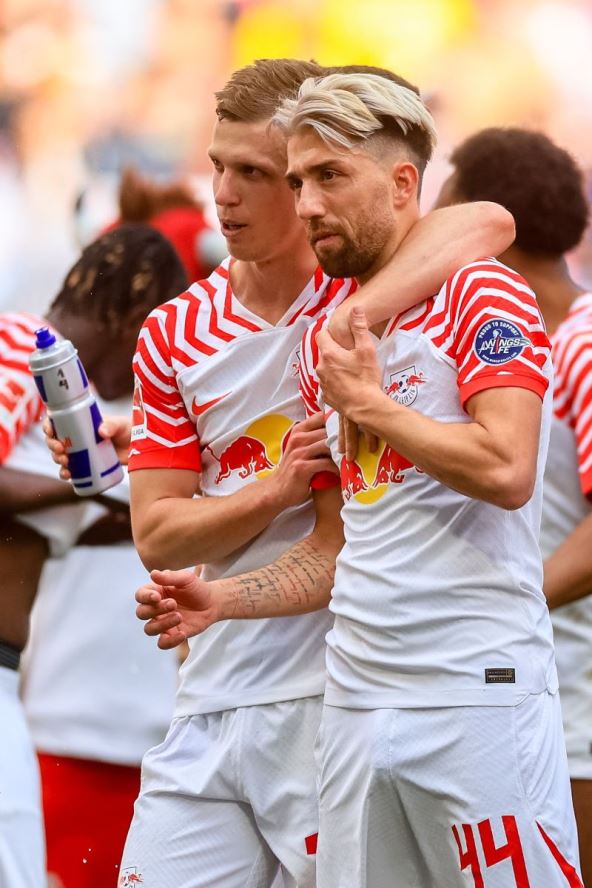 Kevin Kampl i Dani Olmo na utakmici RB Lajpciga