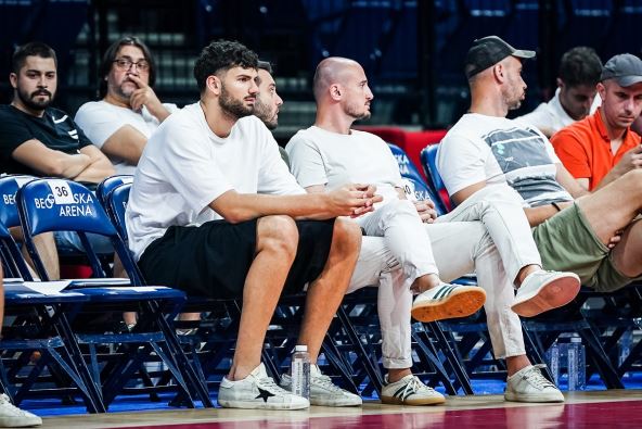 Tristan Vukčević na utakmici reprezentacije Srbije do 18 godina