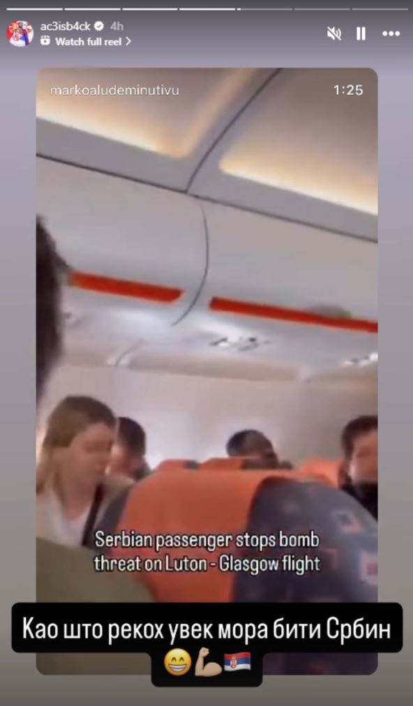 Veljko Ražnatović podelio je snimak iz aviona uz komentar