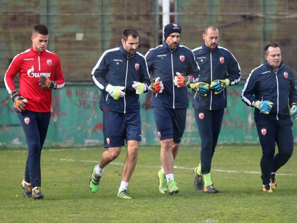 Supić Borjan i Kahriman na treningu Crvene zvezde