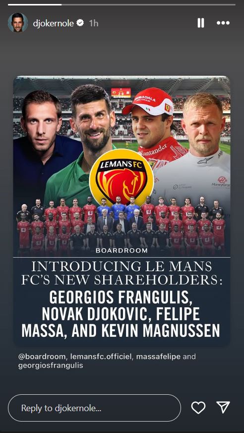 Novak Đoković potvrdio da postaje vlasnik kluba