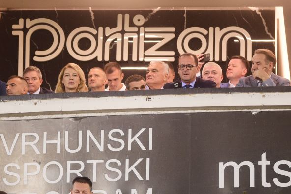 Predrag Mijatović u loži stadiona Partizana