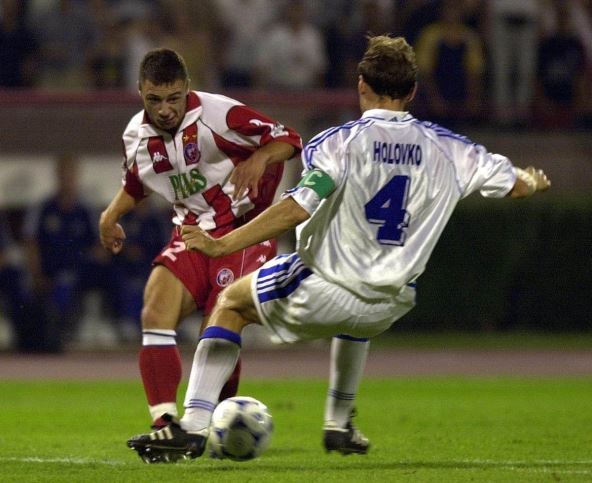 Marjan Marković na meču protiv Dinamo Kijeva