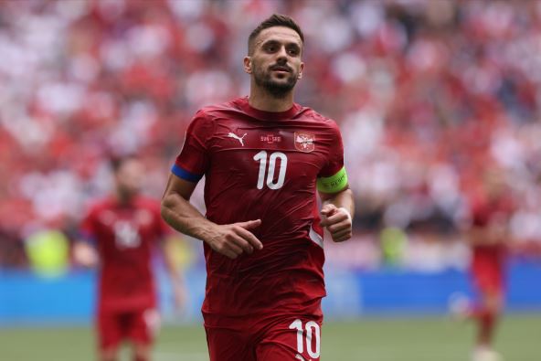 Dušan Tadić na meču Srbija - Slovenija