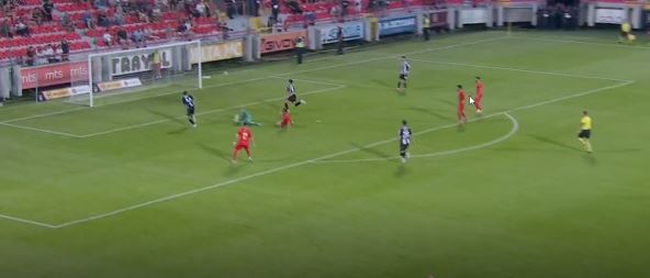 Andrija Majdevac gol na Napredak Partizan