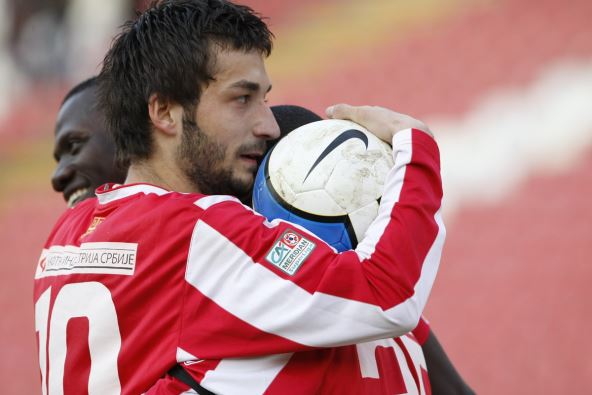 Igor Burzanović u dresu Crvene zvezde