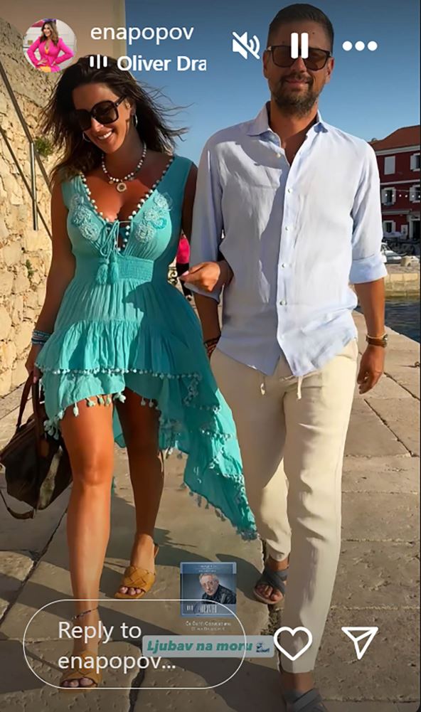 Ena Popov sa suorugom Nenadom Čankom na odmoru