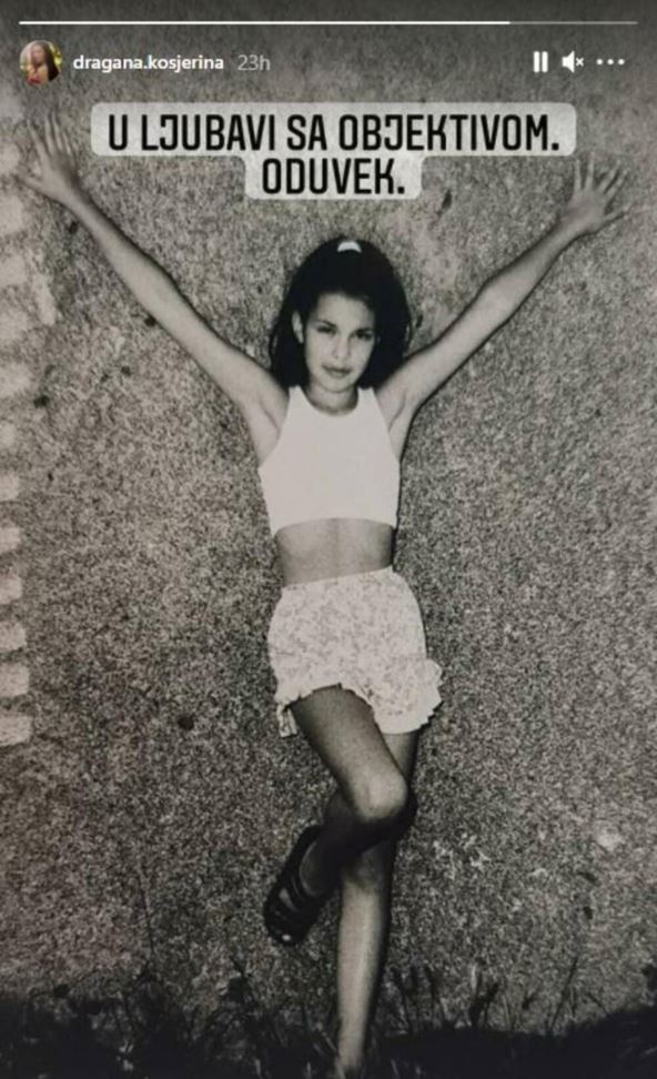 Dragana Kosjerina nekad, kao dete
