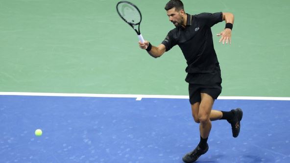 Novak Đoković u crnoj opremi na US Openu