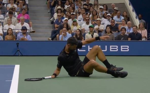 Novak Đoković se okliznu na US Openu