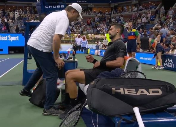 Novak Đoković i doktor na US Openu
