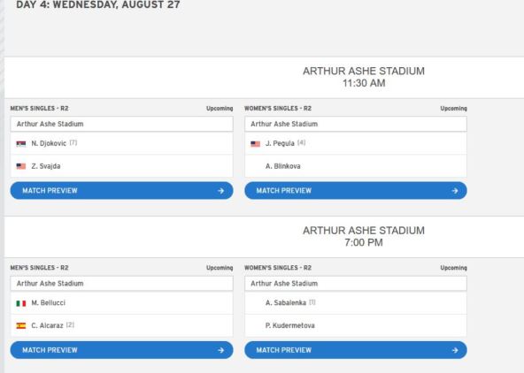Raspored US Opena evo kada igra Novak Đoković