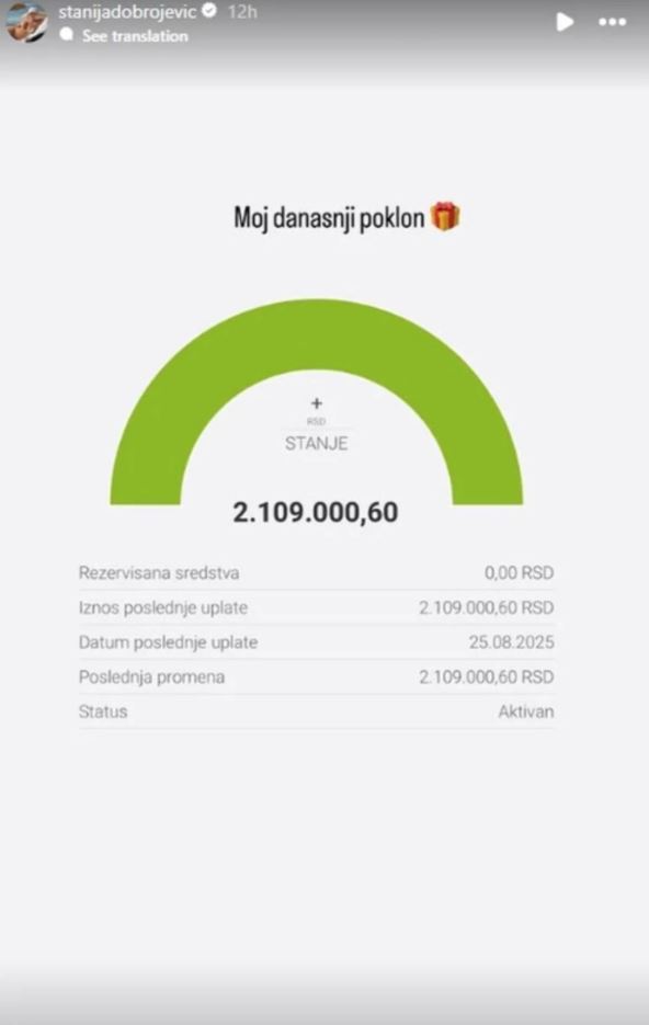 Staniji je na račun leglo dva miliona dinara