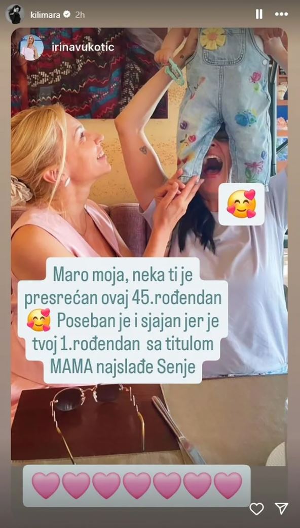 Irina Vukotić čestitala rođendan Mariji Kilibardi