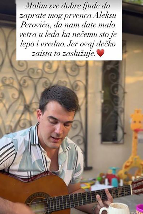 objava bivšeg muža Marije Mikić o Aleksi Peroviću