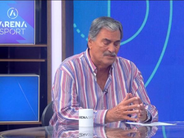 Vlade Đurović u studiju TV Arena Sport.