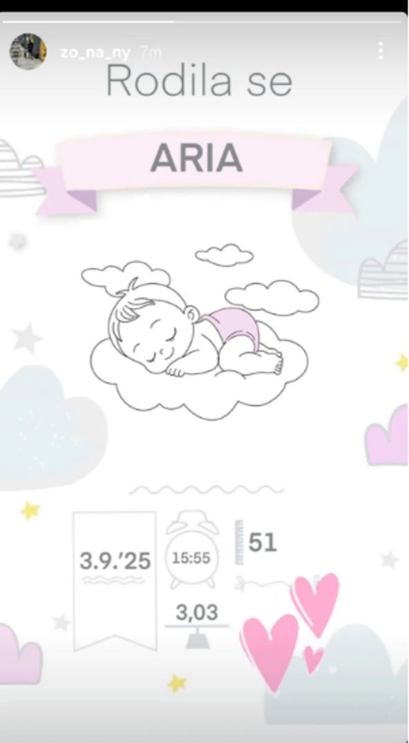 Objava svekrve Alesakndre Prijović o prinovi