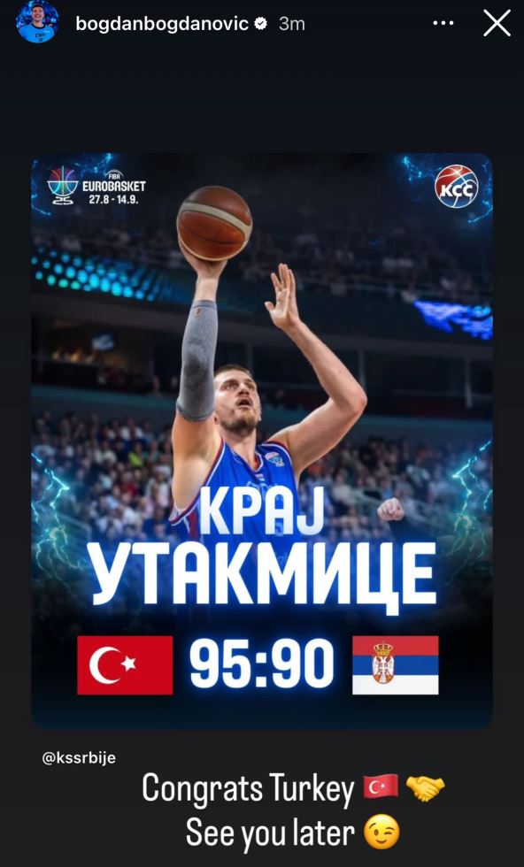 Bogdan Bogdanović poruka za Tursku