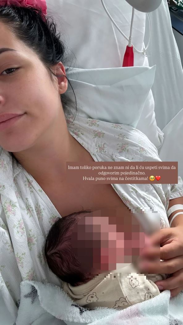 Andrijana Radonjić rodila ćerku