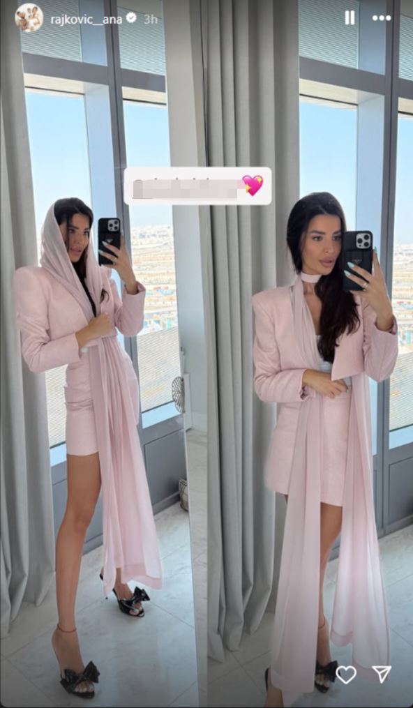 Ana Rajković na ćerkinom 1. rođendanu