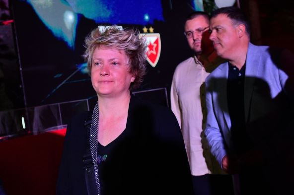 Marina Maljković na koktelu Crvene zvezde na Malom Kalemegdanu