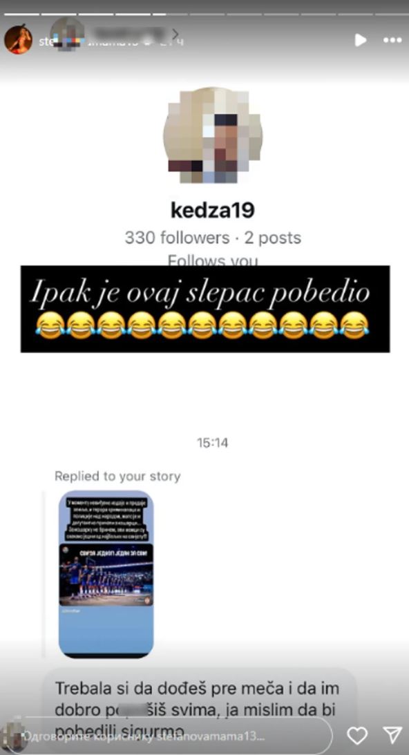 Milica Dabović odgovara na uvrede na IG