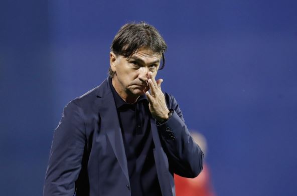 Zlatko Dalić na utakmici Hrvatska Crna Gora