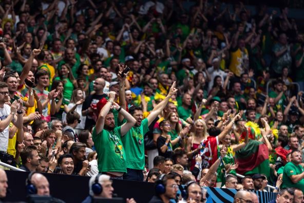 Navijači Litvanije protiv Grčke