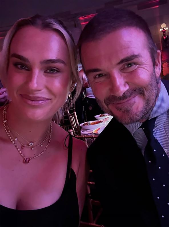 Arina Sabalenka i Dejvid Bekam na večeri