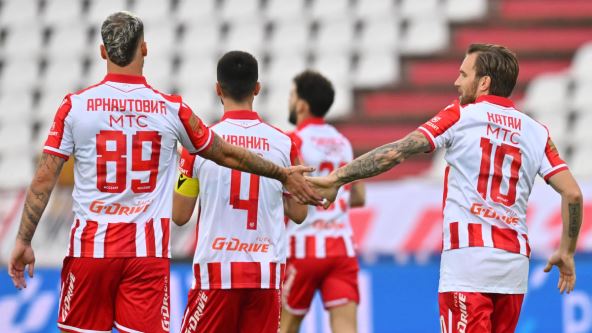Marko Arnautović i Aleksandar Katai slave gol na Marakani