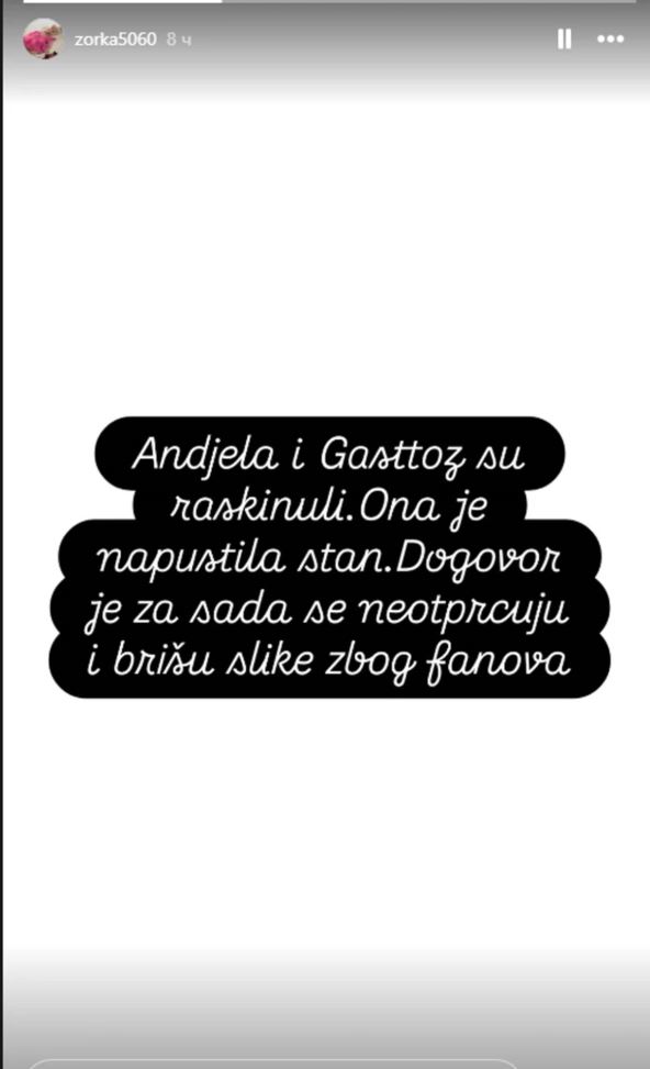 Gastoz i Anđela raskinuli