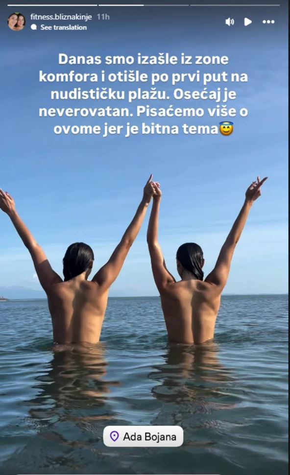 Fitnes bliznakinje objava sa nudističke plaže