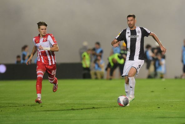 Mario Jurčević u prodoru na Partizan Zvezda