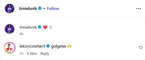 Timi Maks Elšnik se oglasio posle derbija
