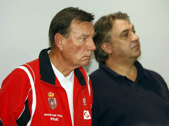 Nikola Pilić i Boba Živojinović